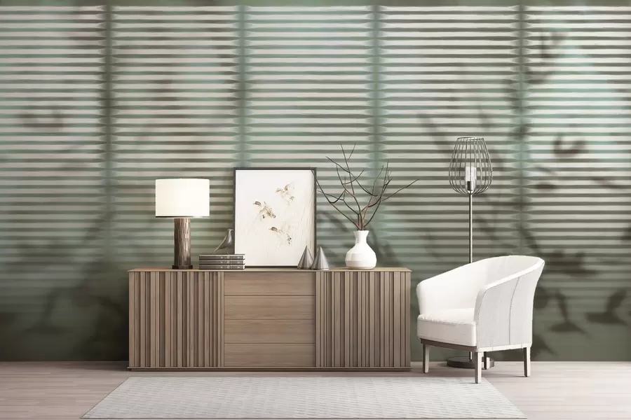 wall murals Leafy veil w04569