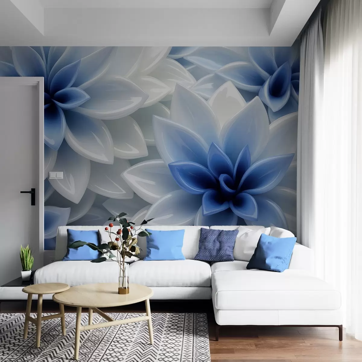 wall murals Floral symphony w04571v1