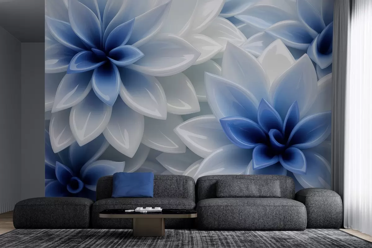 wall murals Floral symphony w04571v1