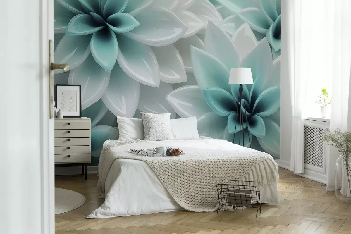 wall murals Floral symphony w04571v2