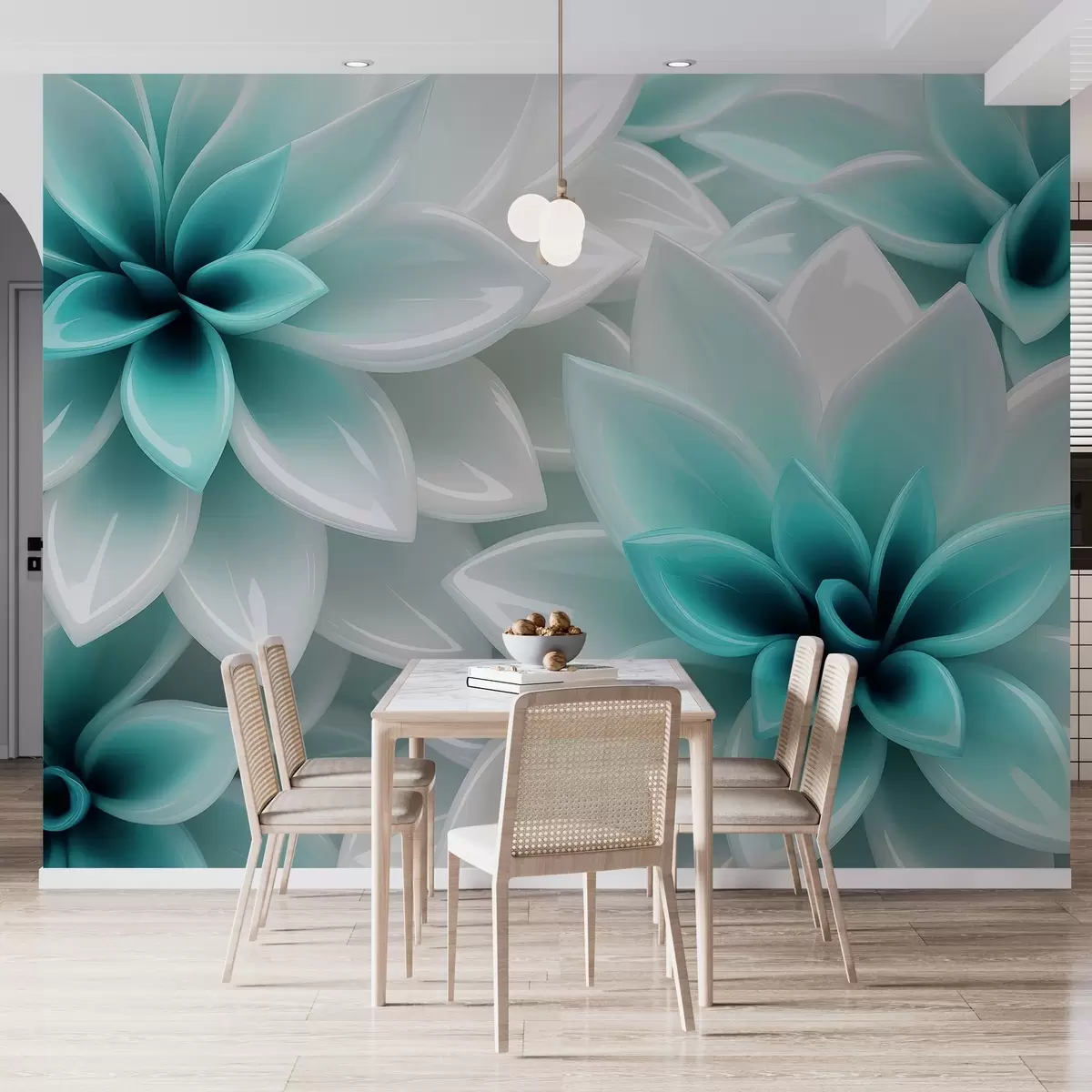 wall murals Floral symphony w04571v2