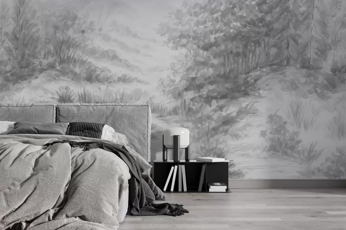 wall murals Colorful contours w04572v2