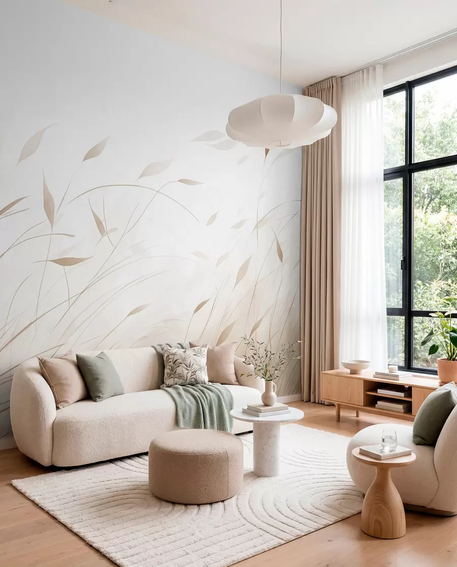 wall murals Grasses in a Sand Breeze w09331v1