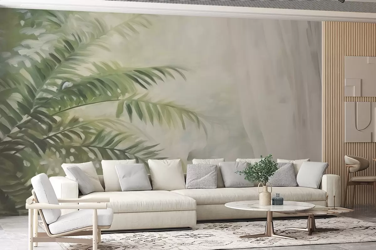 wall murals Fern leaves w04655