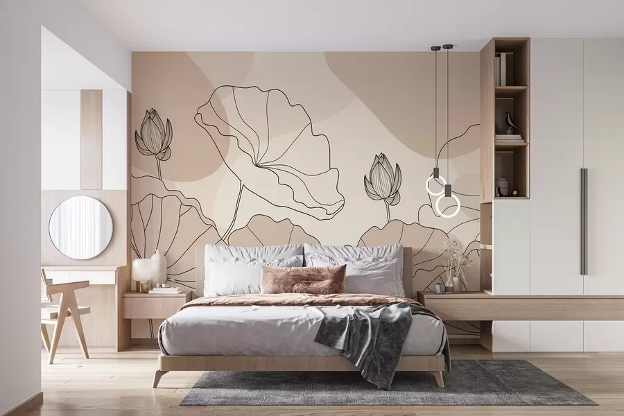 wall murals Lotus flowers w04648