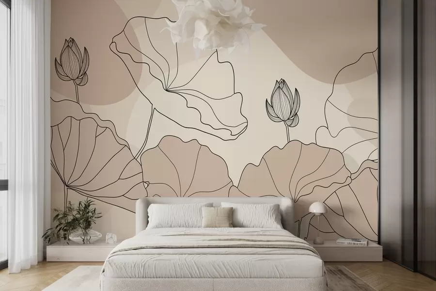 wall murals Lotus flowers w04648