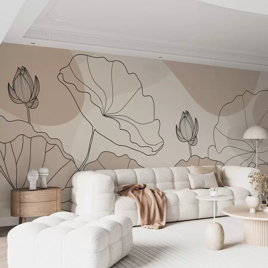 wall murals Lotus flowers w04648