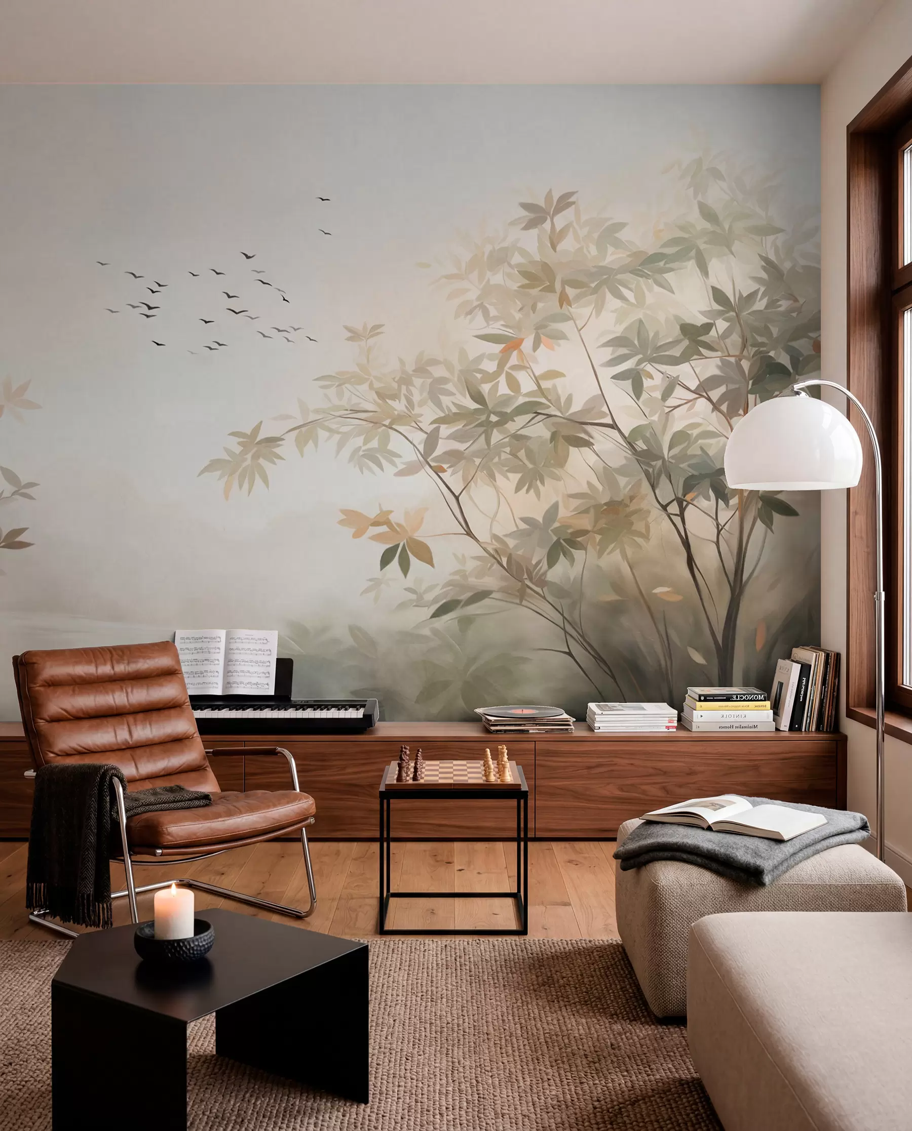 wall murals Flight over the Treetops w09418