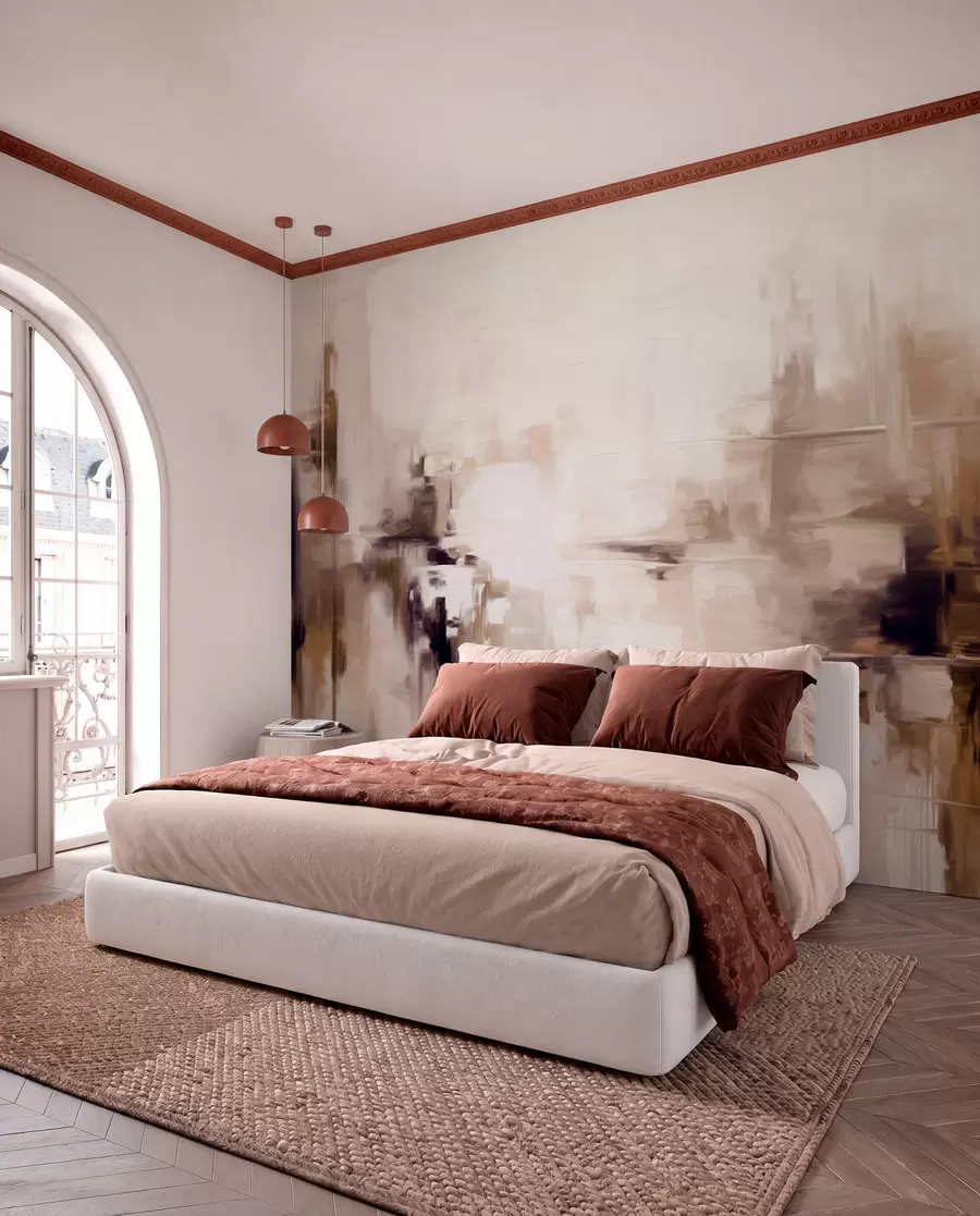 wall murals Umber Reflections in Paint w09422v1