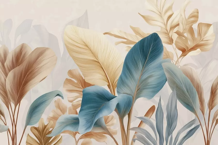 wall murals Botanical Leaves w04589