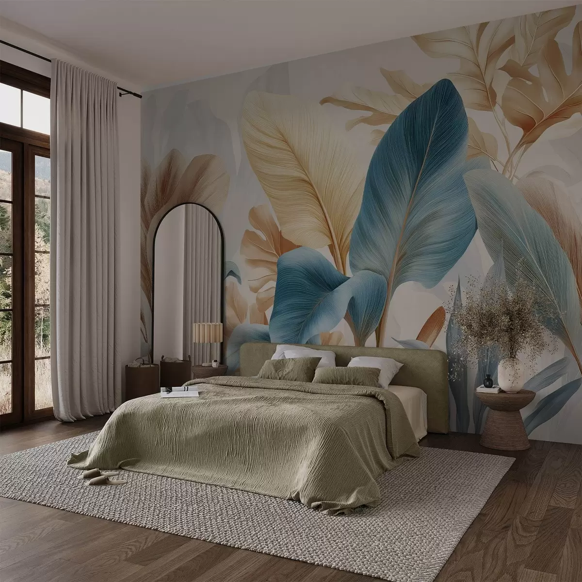 wall murals Botanical Leaves w04589