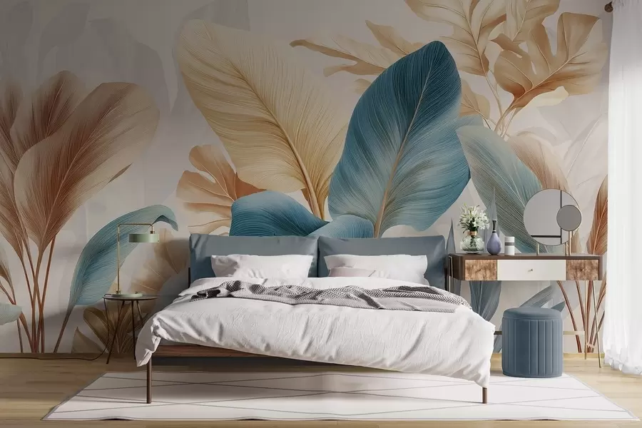 wall murals Botanical Leaves w04589