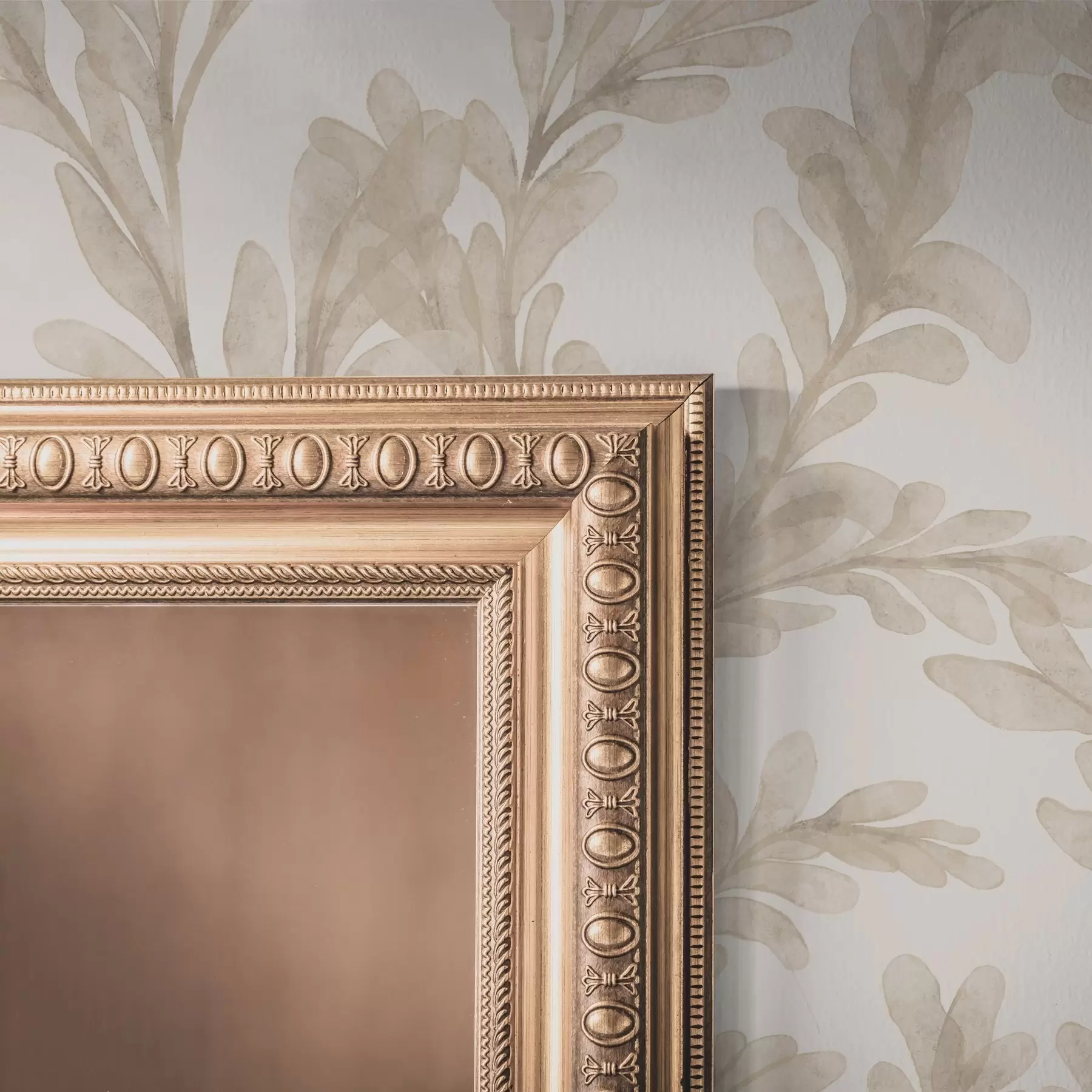 wall murals Watercolor beige branches, soft botanical motif a00617