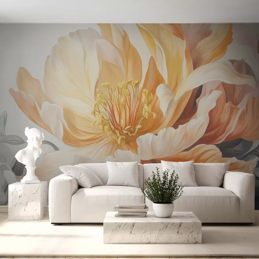 wall murals Blossoming flower w04686