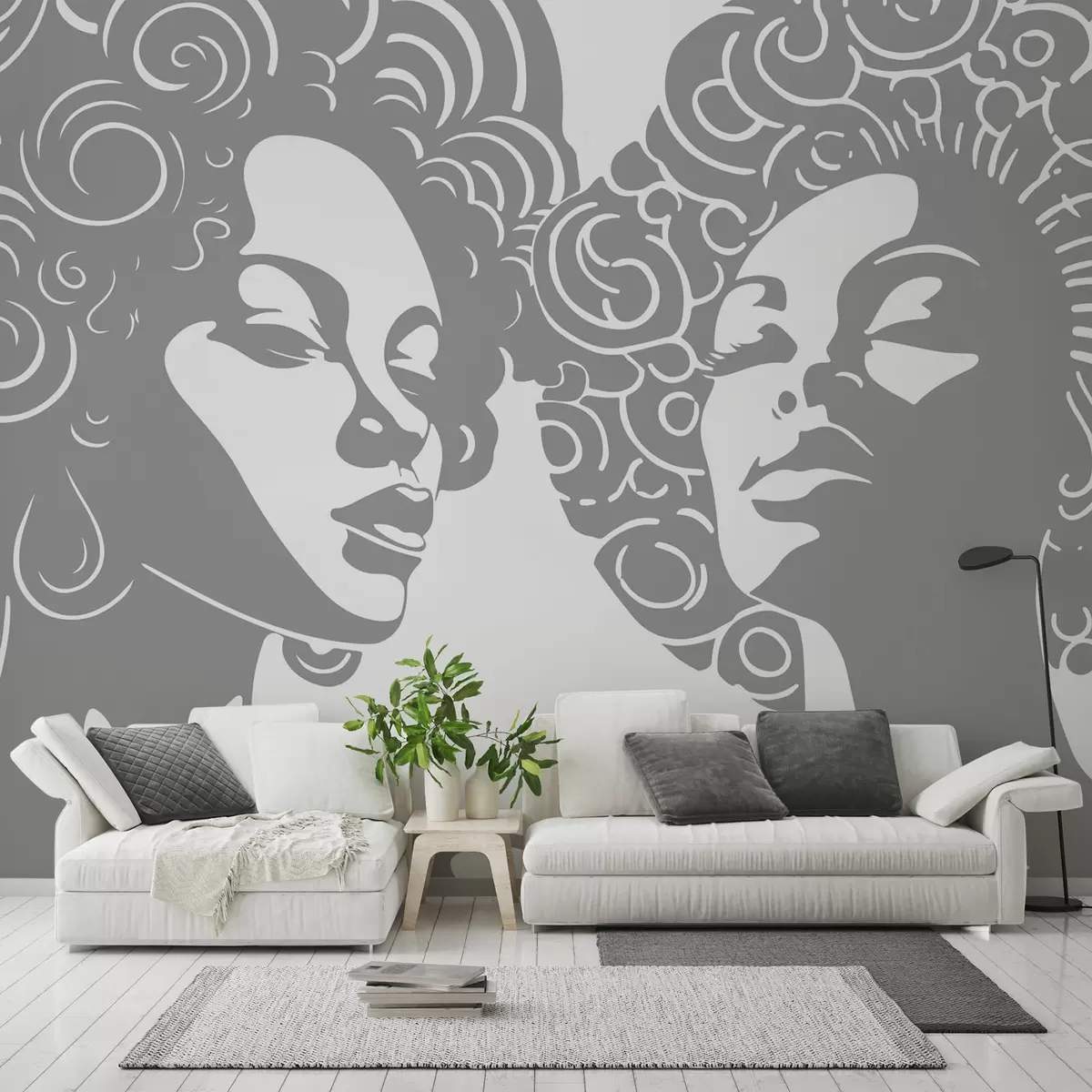 wall murals Two girls w04688v1