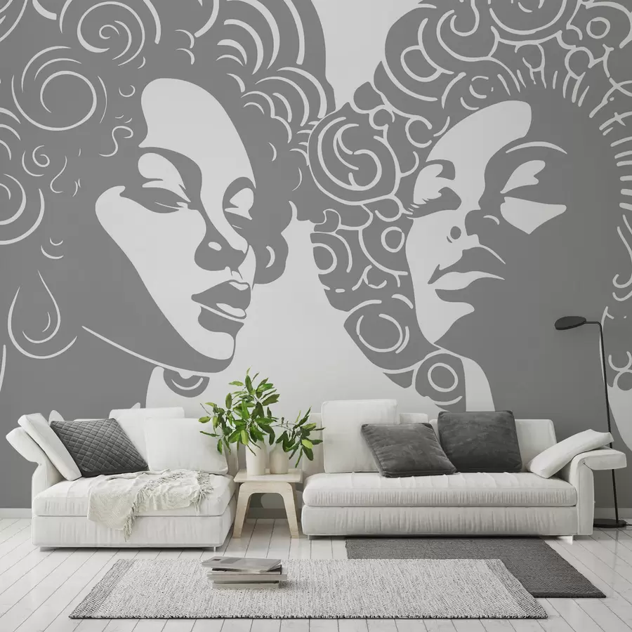 wall murals Two girls w04688v1