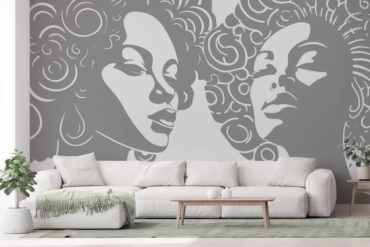 wall murals Two girls w04688v1