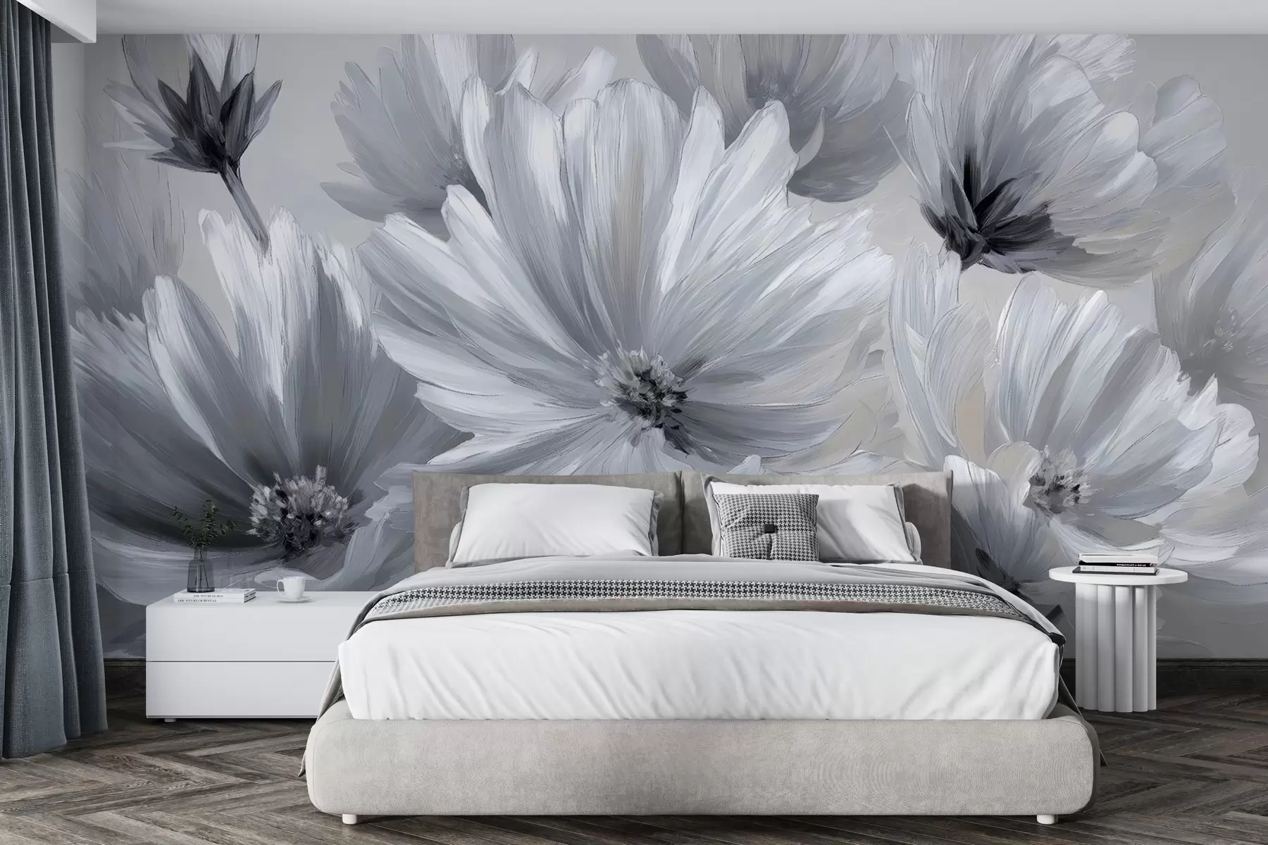 wall murals Abstract flowers w04670