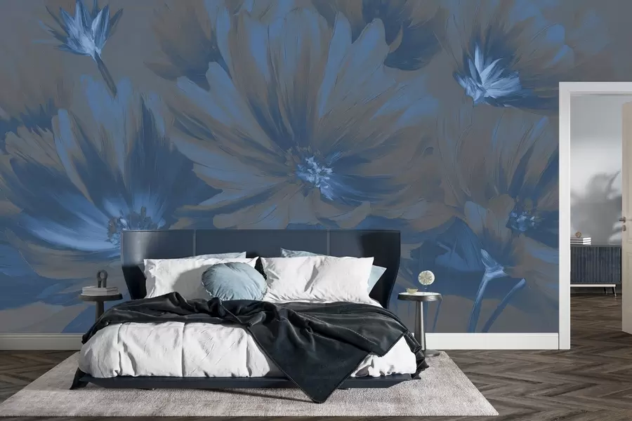 wall murals Abstract flowers w04670v2