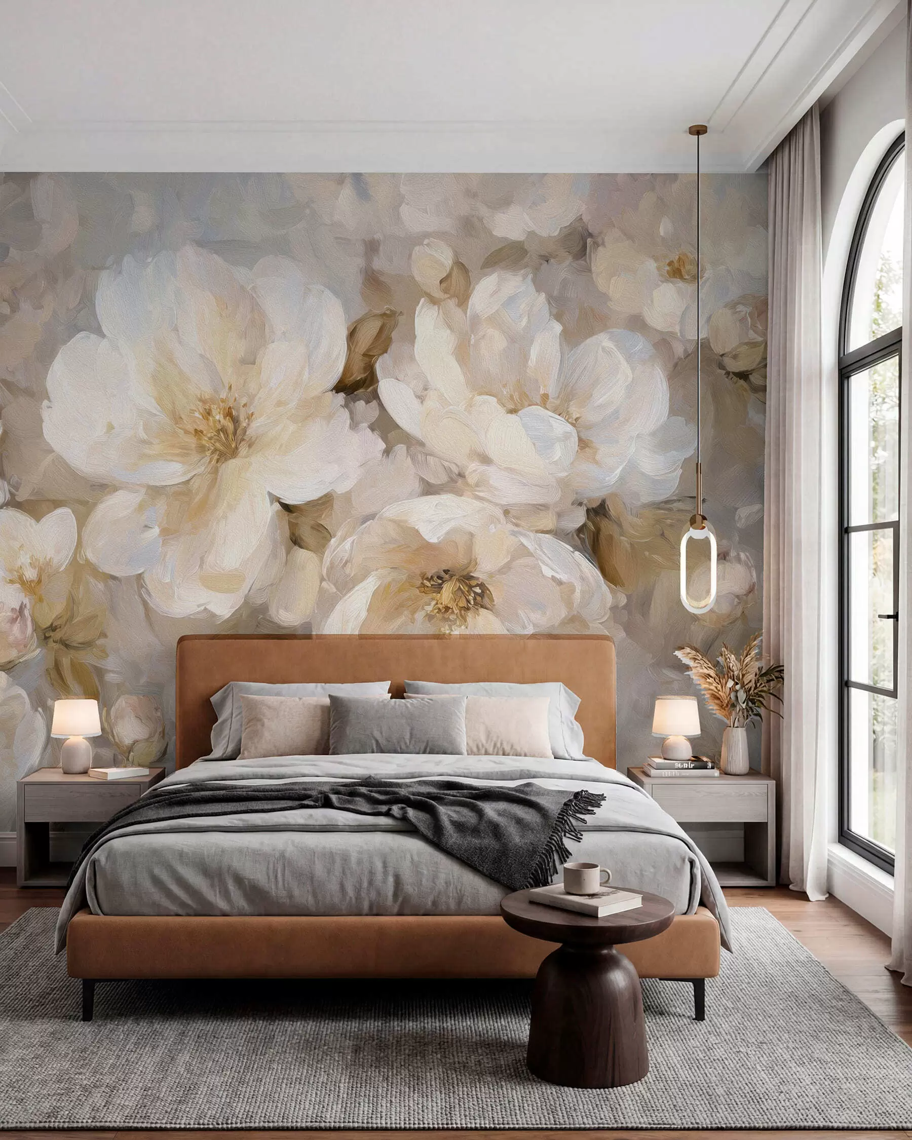 wall murals Ivory Bouquet w04633