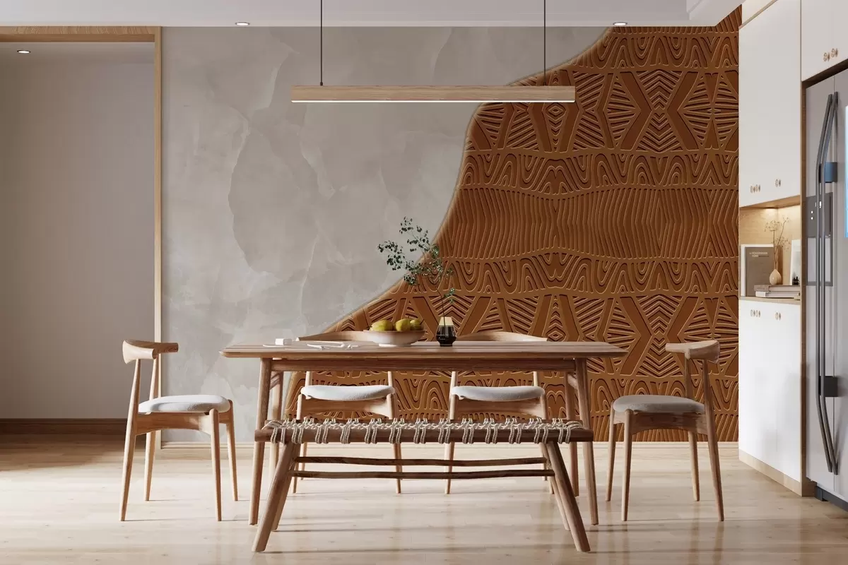 wall murals Ornament and concrete w04664