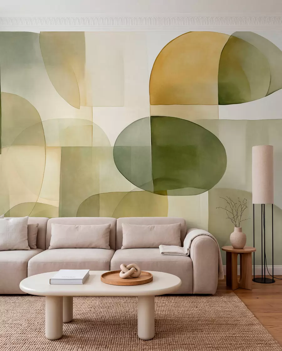 wall murals Gentle Balance · Olive w09467