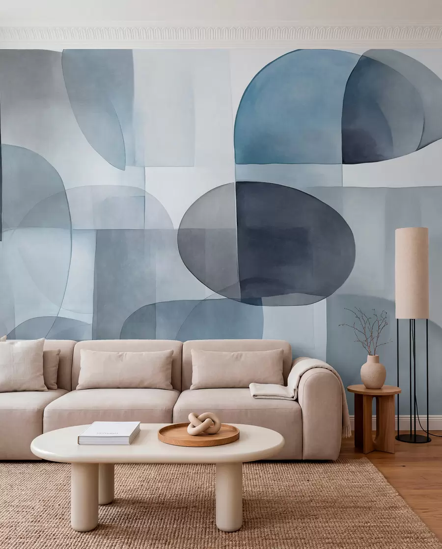 wall murals Gentle Balance · Blue w09467v1