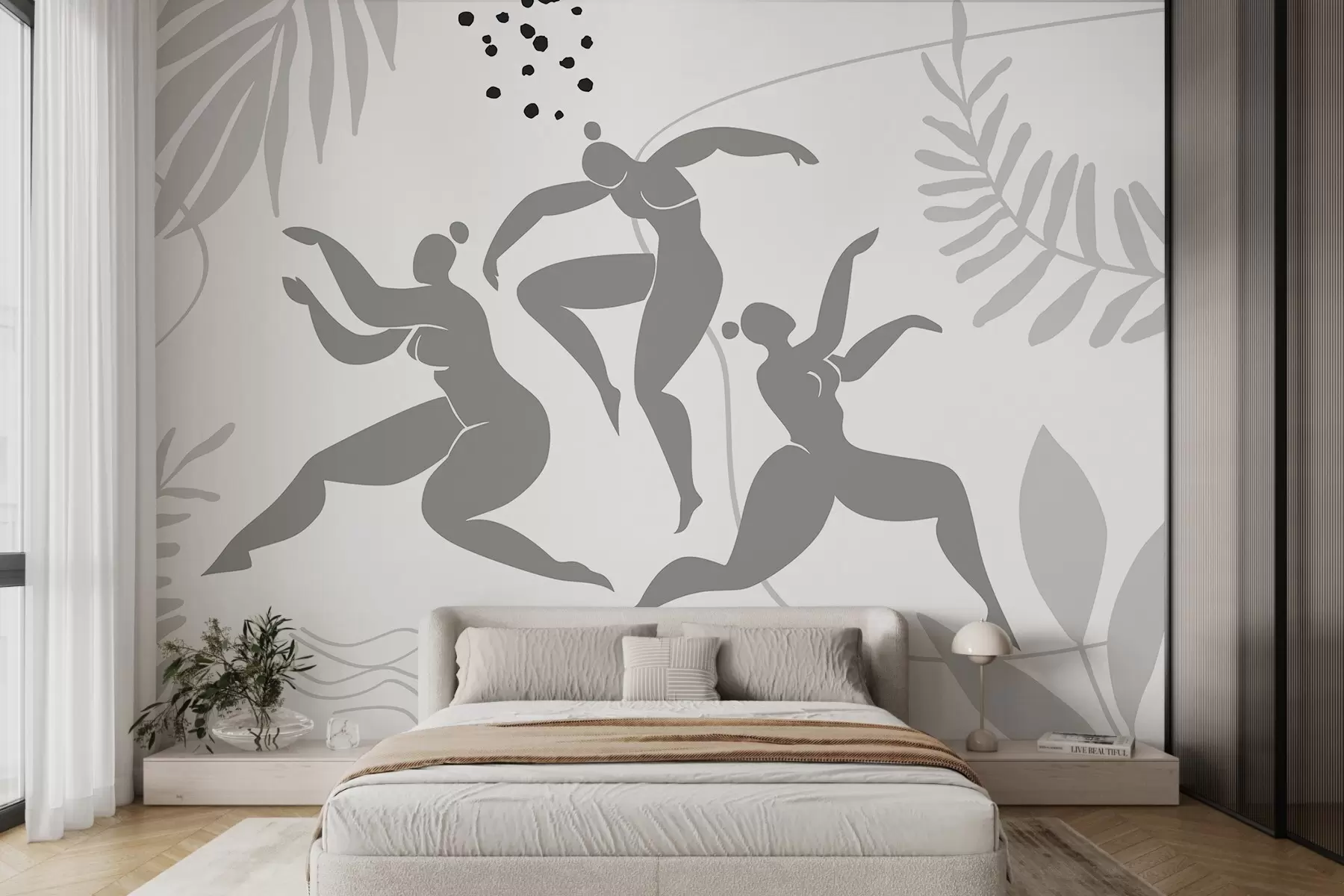 wall murals Abstract silhouettes of women w04725v1