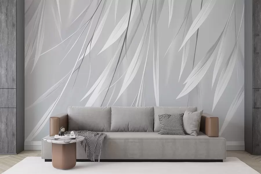 wall murals Hanging thin leaves w04703v3