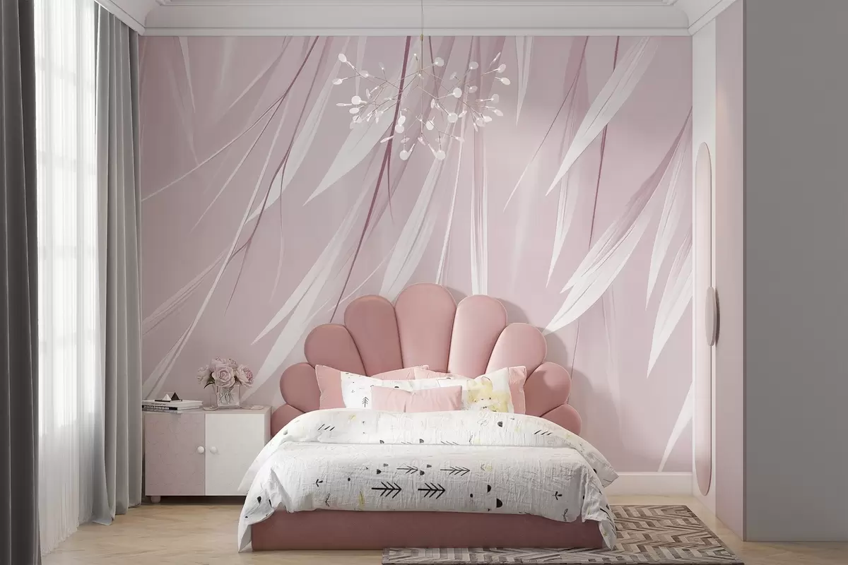 wall murals Hanging thin leaves w04703v4