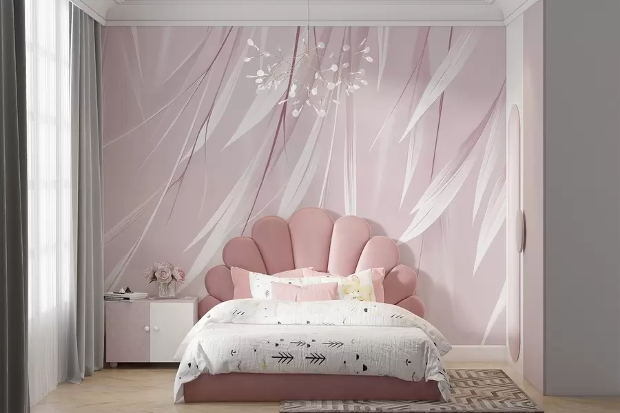 wall murals Hanging thin leaves w04703v4