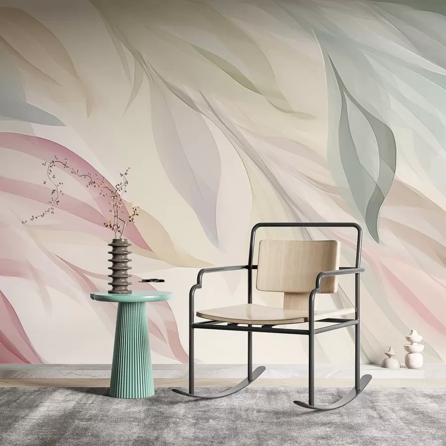 wall murals Sharp multicolored leaves w04742