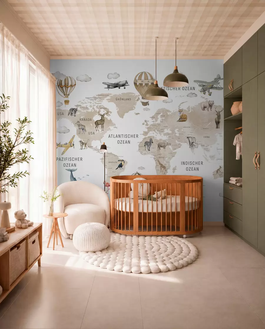 wall murals Beige Atlas in German c00001dev2