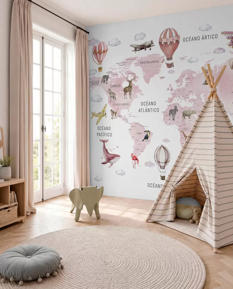 wall murals Rose Atlas in Spanish c00001esv3