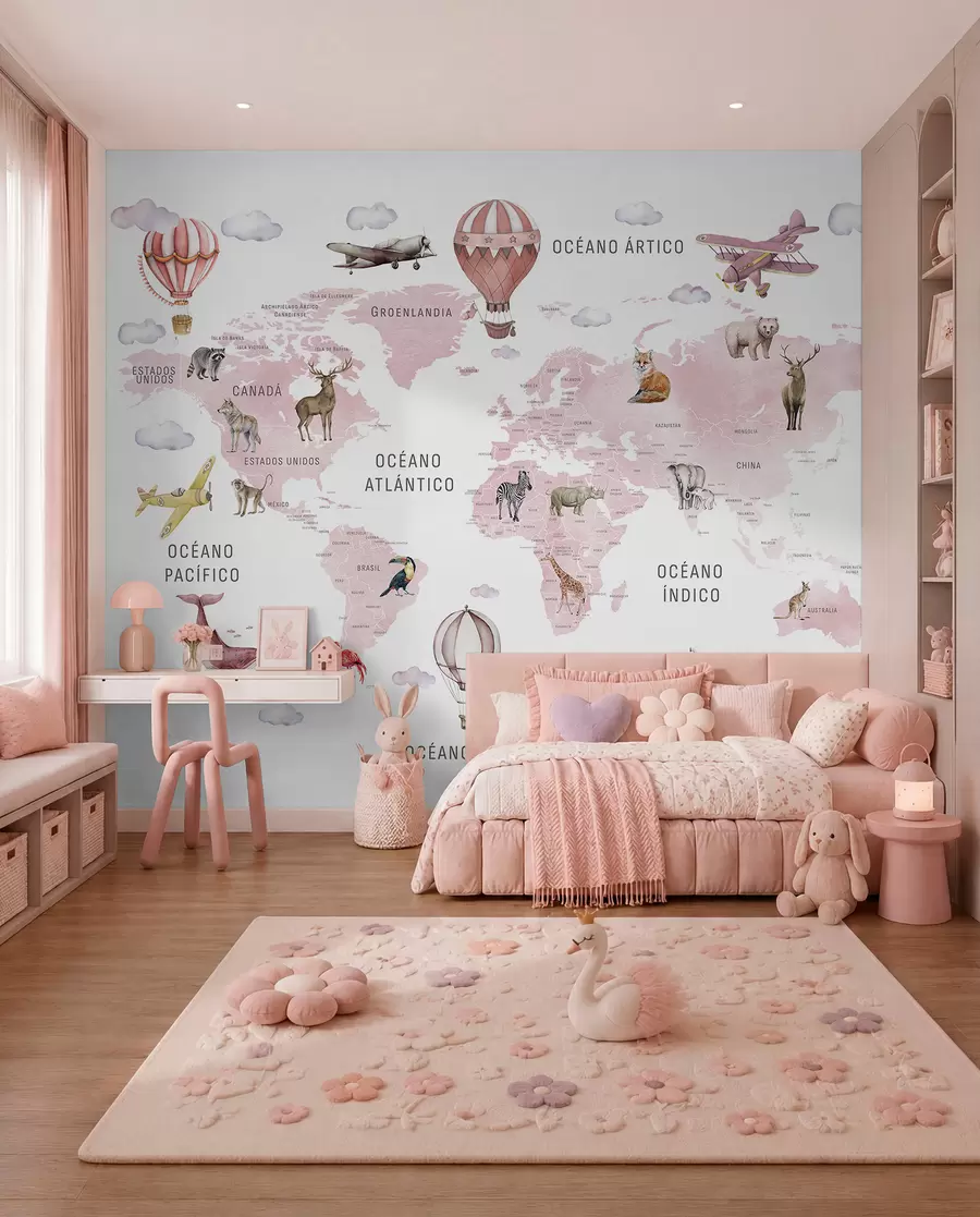 wall murals Rose Atlas in Spanish c00001esv3