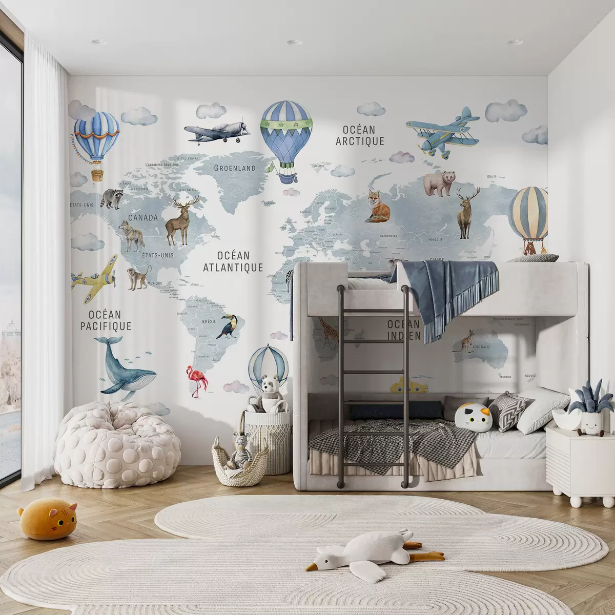wall murals Blue Atlas in French c00001frv1