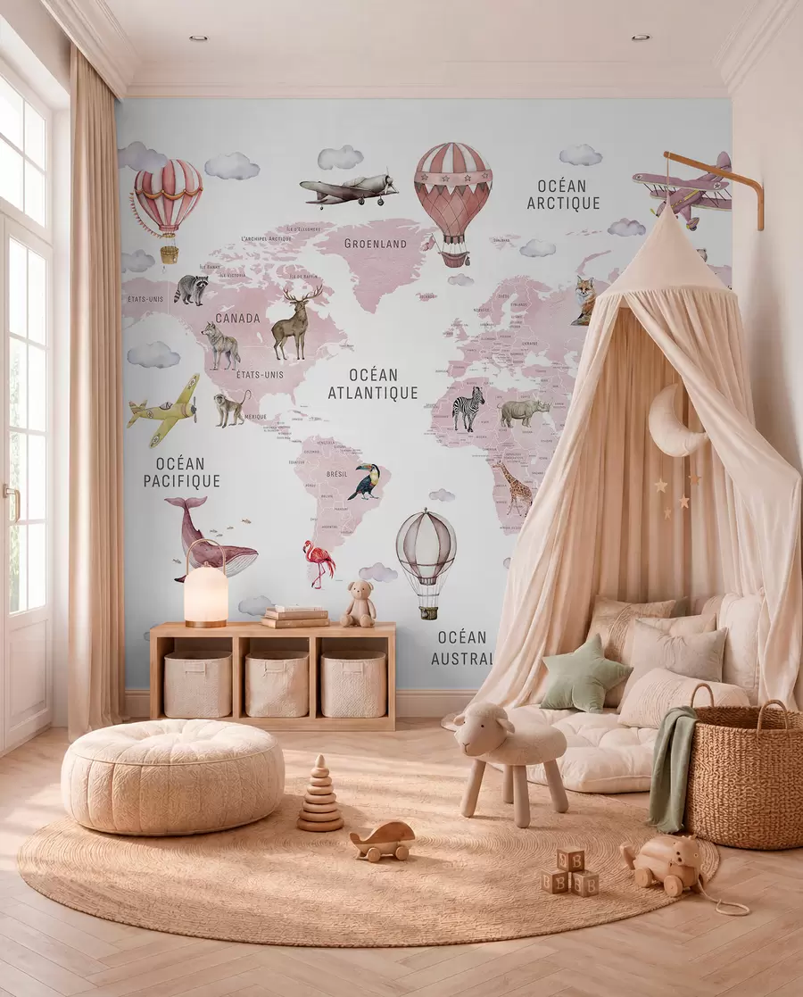 wall murals Rose Atlas in French c00001frv3