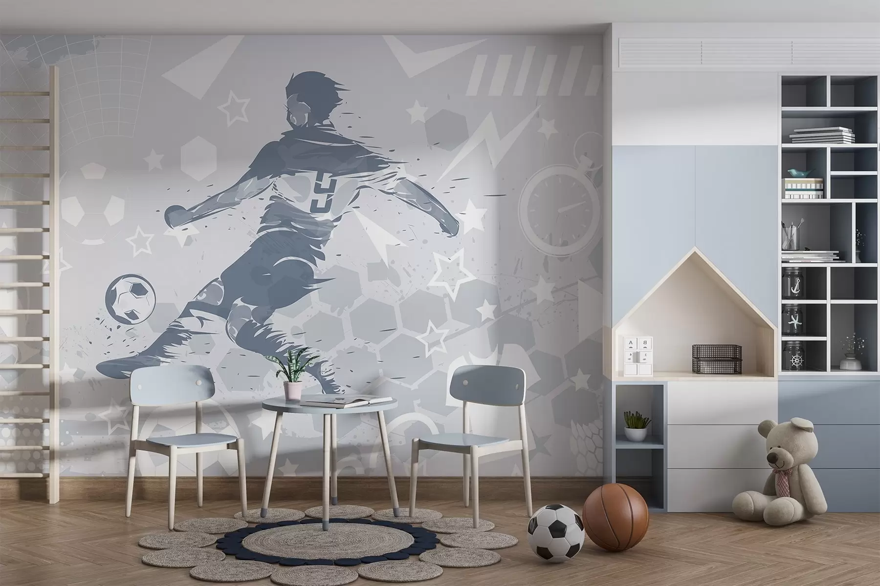 wall murals Soccer player, sports w04763v1