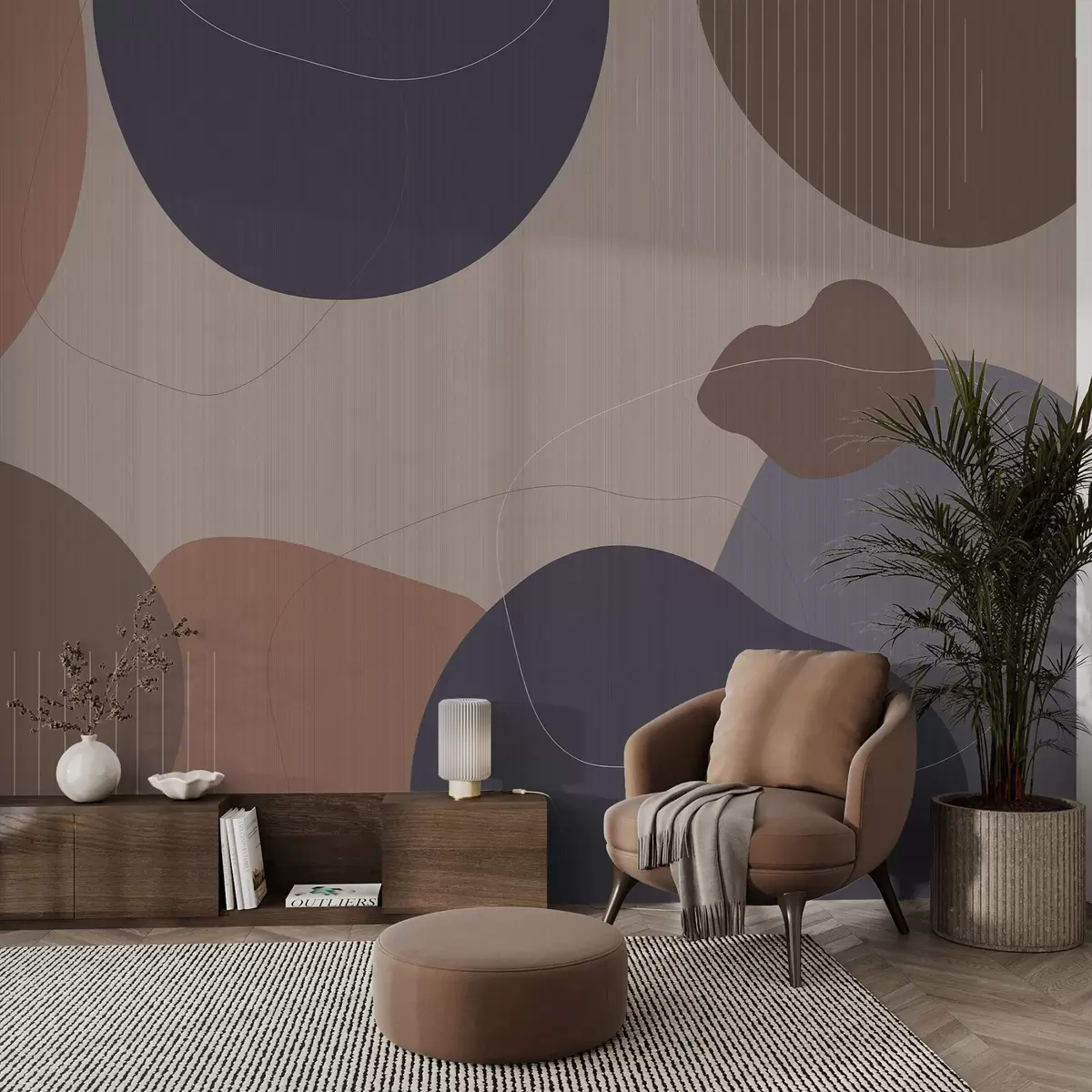 wall murals Abstract circles w04759