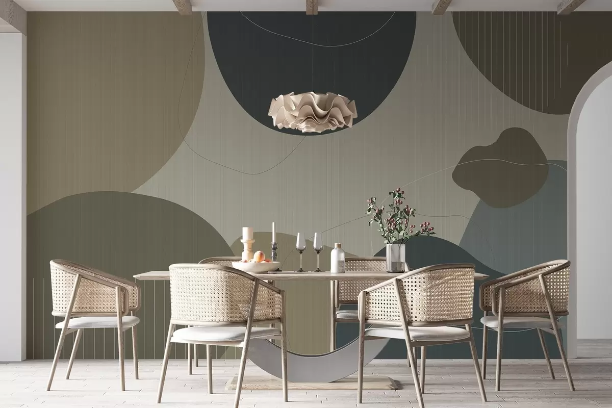 wall murals Abstract circles w04759v2