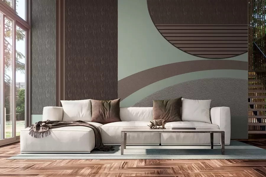 wall murals abstract textured geometry  w04631