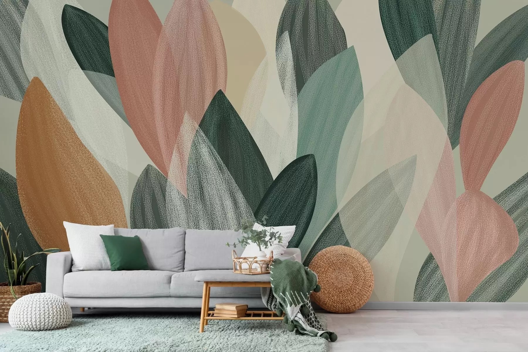 wall murals fantasy leaves  w04757