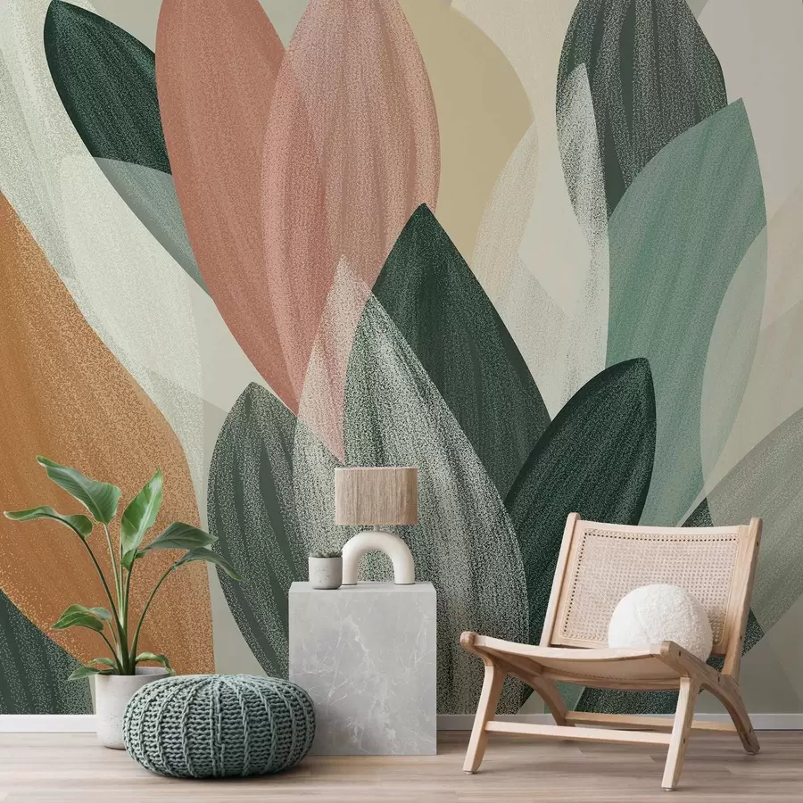 wall murals fantasy leaves  w04757