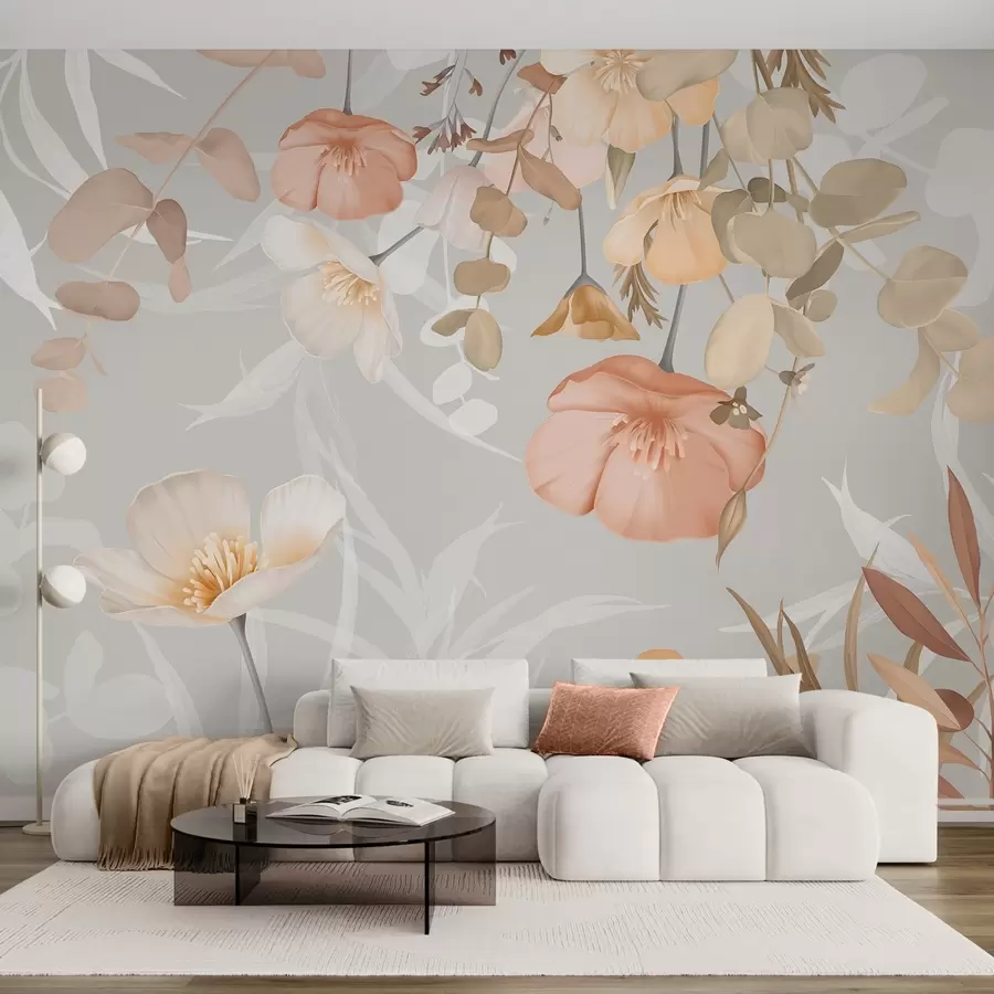 Wall murals Flowers in foliage w04779 buy UK - Uwalls.co.uk wall murals Flowers in foliage w04779