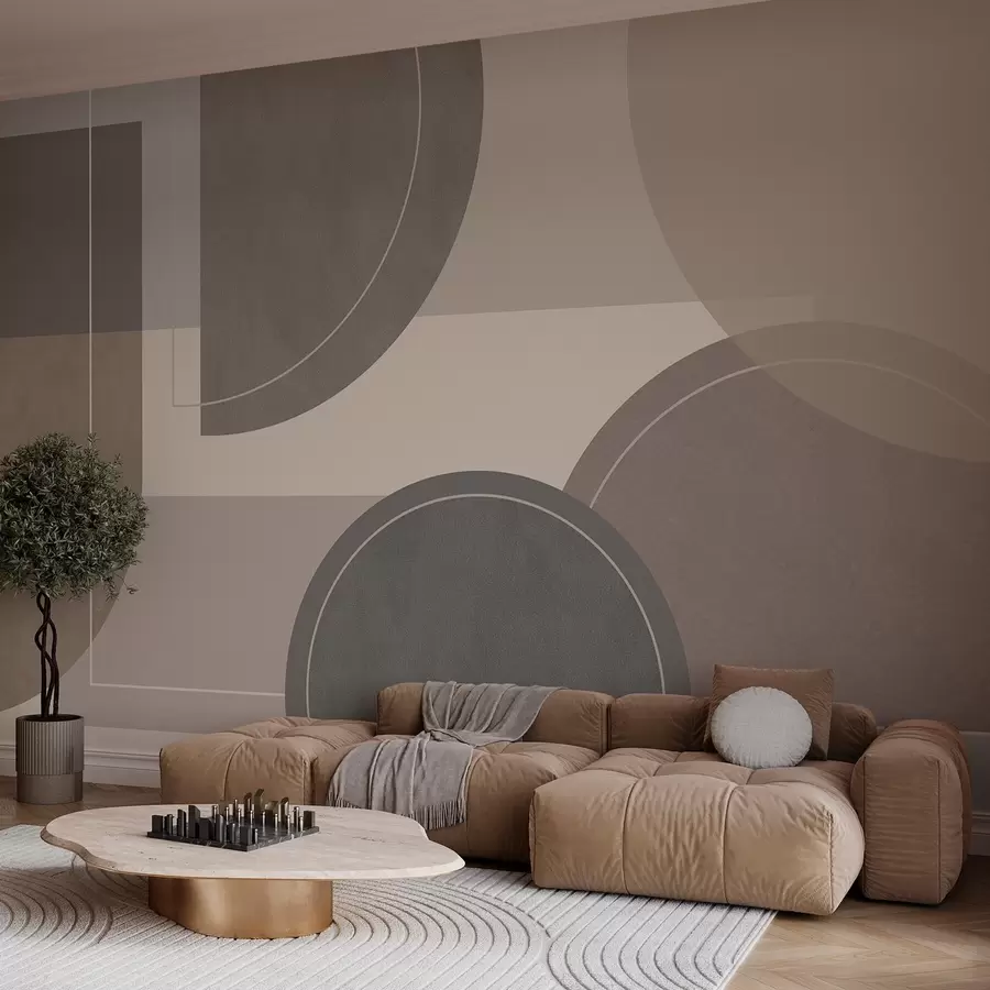 Wall murals modern geometry in natural colours w04811 buy UK - Uwalls.co.uk wall murals modern geometry in natural colours w04811