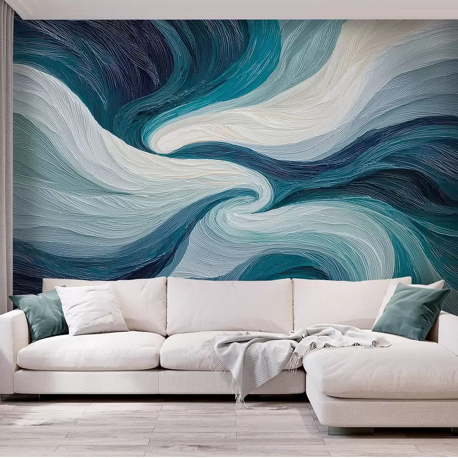 Wall murals Abstract water and wind in cool tones w09453 buy UK - Uwalls.co.uk wall murals Abstract water and wind in cool tones w09453