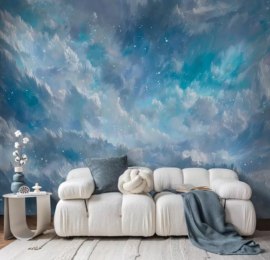 Wall murals Heavenly abstract clouds in a cool pastel palette w09459 buy UK - Uwalls.co.uk wall murals Heavenly abstract clouds in a cool pastel palette w09459