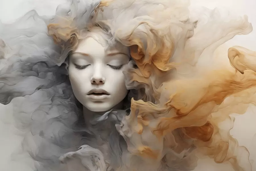 wall murals Girl's dress w04798