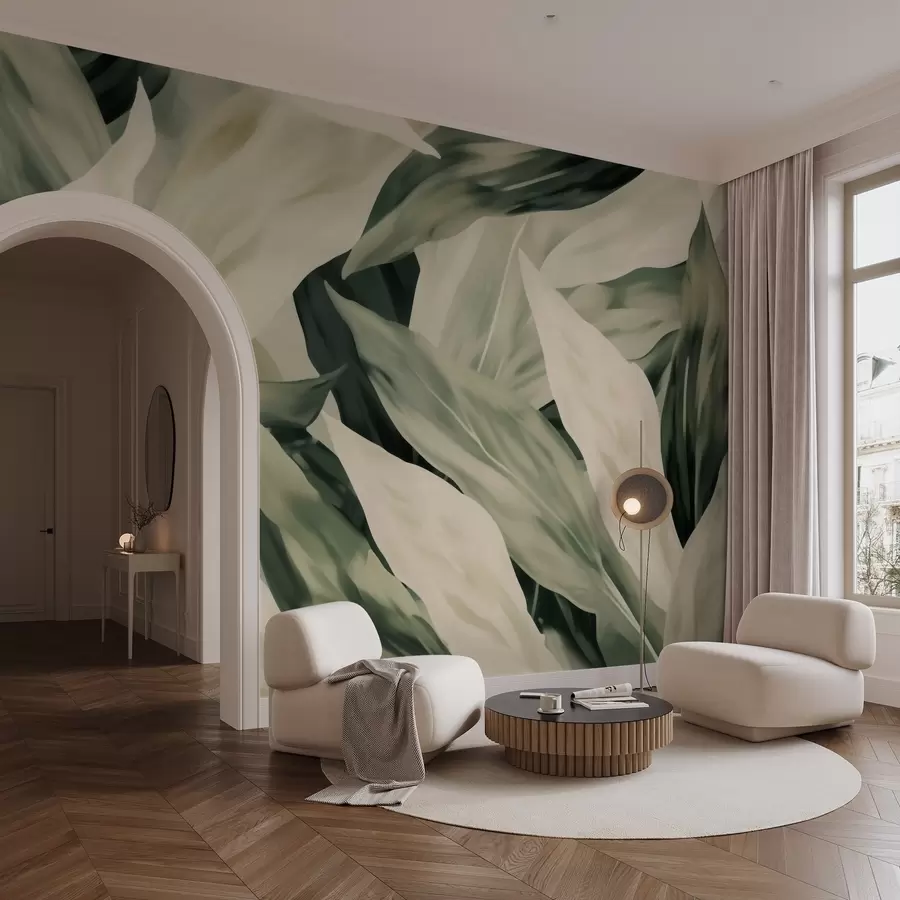 Wall murals Painted leaves w04799 buy UK - Uwalls.co.uk wall murals Painted leaves w04799