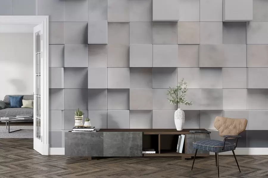 wall murals Square blocks w04806